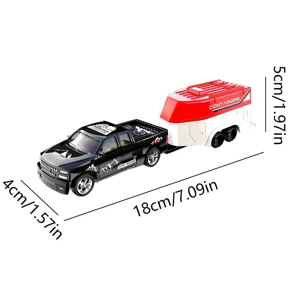 Mini RC Racing Car with Trailer: Remote Controlled Electric Drift RC Model - Perfect Toy Gift for Boys